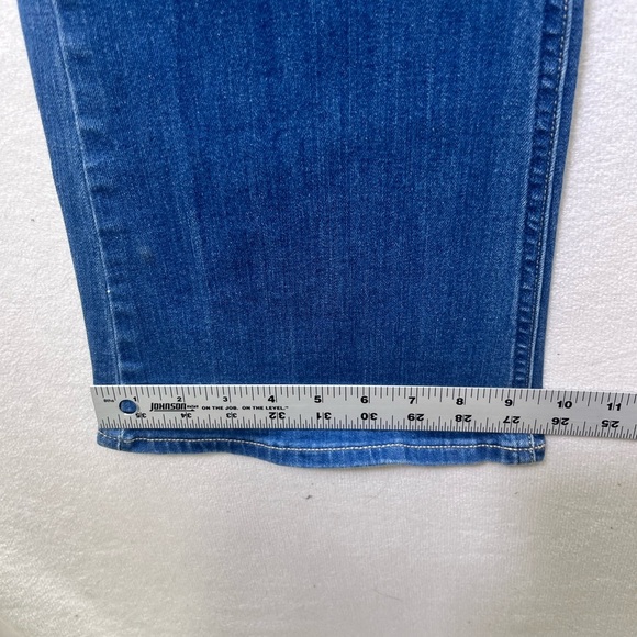 Old Navy Stretch Flare Leg Jeans Womens 16 Plus size Cute Denim Blue Pants 1907 - Picture 7 of 9